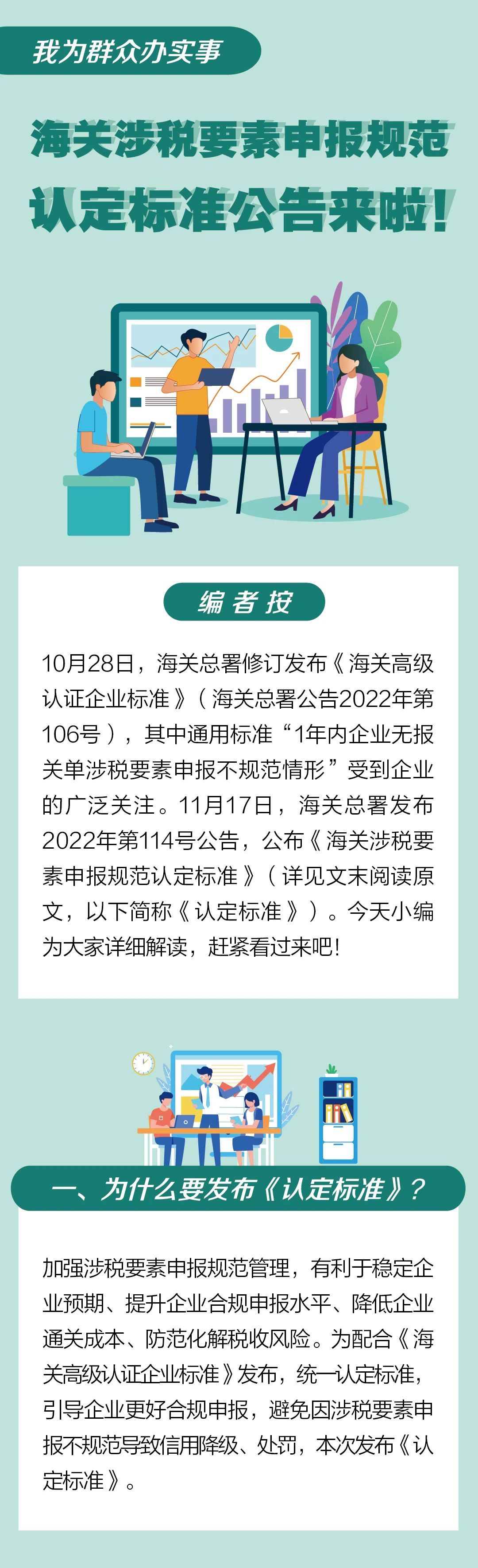 【进口关税】海关涉税要素申报规范认定标准公告